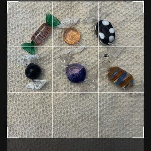 Murano glass candies
Handmade glass